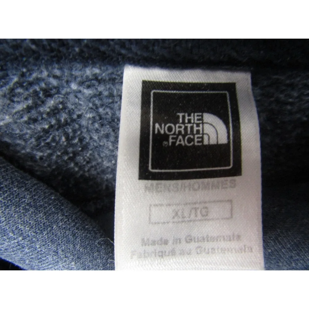 The North Face Hoodie Mens XL Blue Graphic Logo Pullover Sweatshirt Outdoor